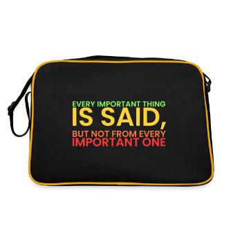 Legend reigns!! Sigma rule! - Retro Bag - black/gold - Back
