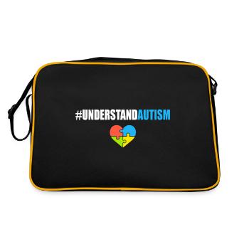 Understand Autism Hashtag - Retro Bag - black/gold - Back