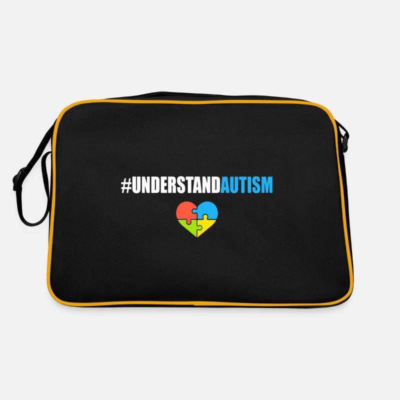 Understand Autism Hashtag Retro Bag
