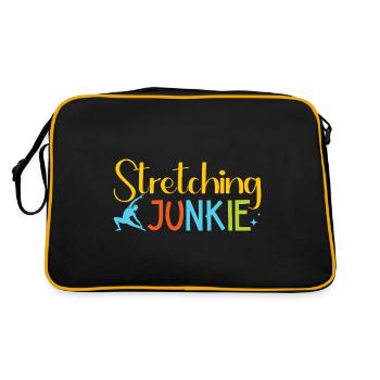 Yoga Stretching Junkie Drôle de Yoga - Sac Retro - noir/or - Dos