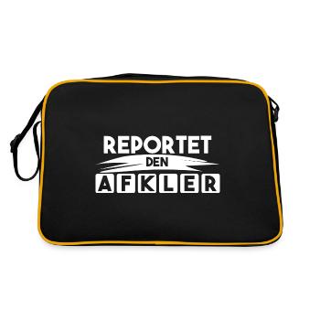 report the AFKler! - Retro Bag - black/gold - Back