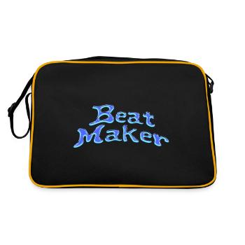 Producteur de Beat - Sac Retro - noir/or - Dos