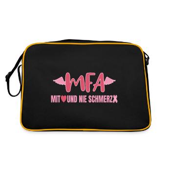 MFA with Heart Medical Assistant - Retro Bag - black/gold - Back