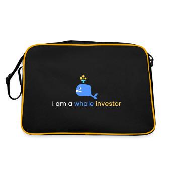 I am a whale investor - Retro Bag - black/gold - Back