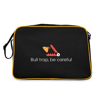 Bull , be careful - Retro Bag - black/gold - Back