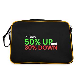within 1 day 50% increased, 30% decreased - Retro Bag - black/gold - Back
