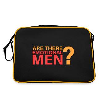 Are there emotional men? - Retro Bag - black/gold - Back