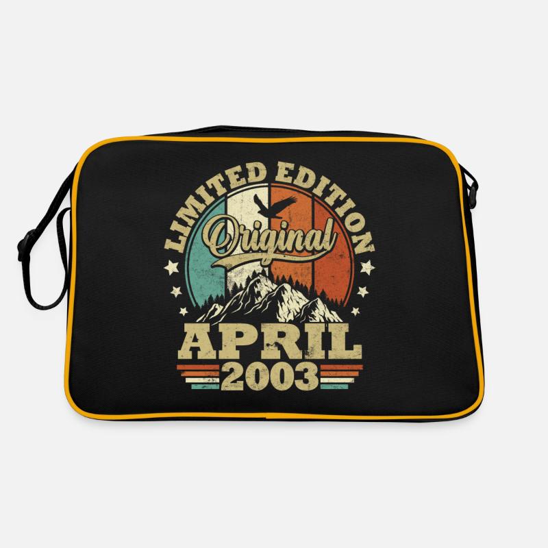 Geburtstagsgeschenk geboren im April 2003 Retro Tasche