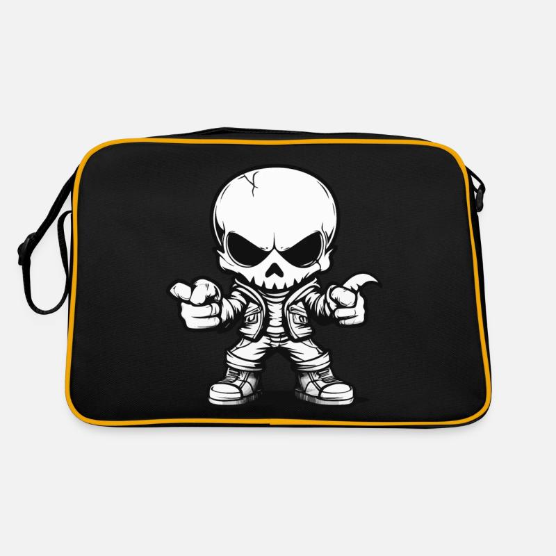 Zombie Skeleton Skull Halloween Retro Bag