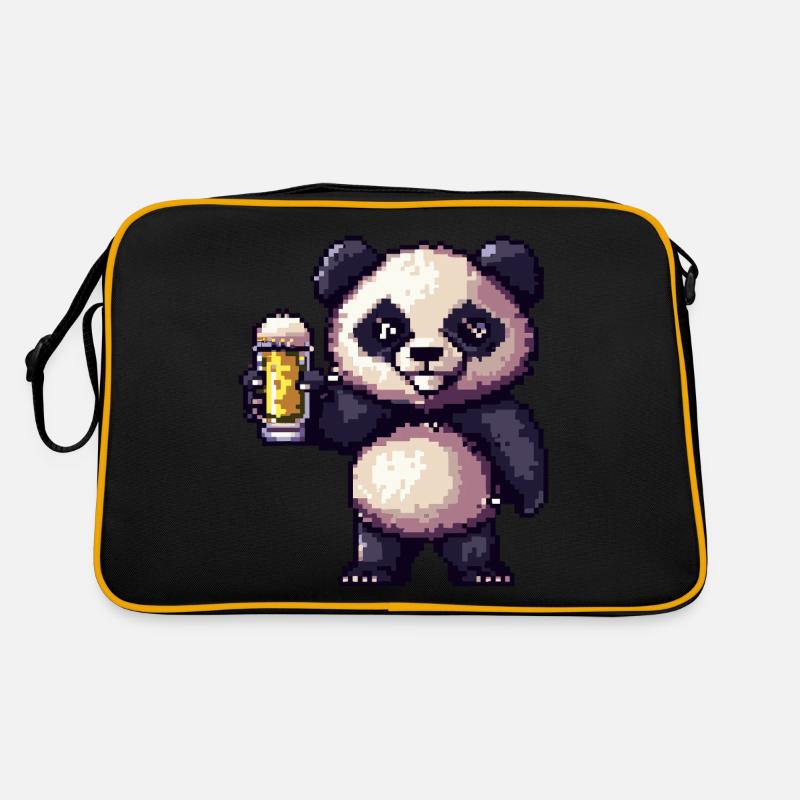Bière Panda Pixel Sac Retro