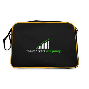 les marchés vont pomper - Sac Retro - noir/or - Dos