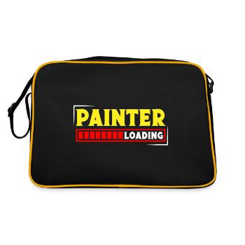 Peintre en bâtiment papa Cadeaux uniques - Sac Retro - noir/or - Dos