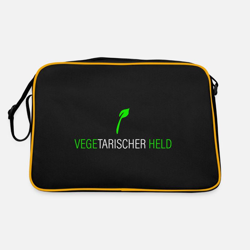 Vegetarischer Held Retro Tasche