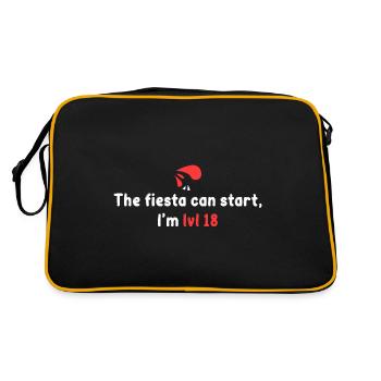 Lv 18! Let the fiesta begin - Retro Bag - black/gold - Back