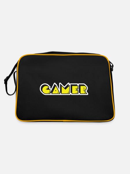 I Am A Gamer - Retro Bag - black/gold - Back