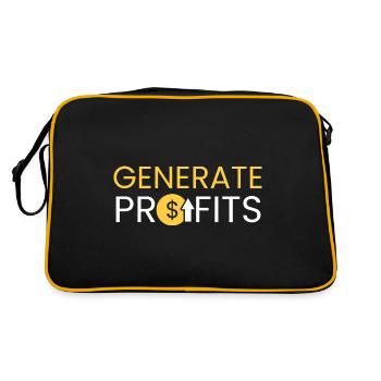 Generate profits - Retro Bag - black/gold - Back