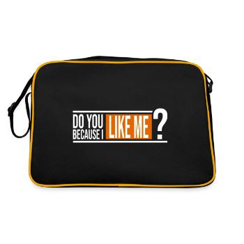 M’aimes-tu bien? - Sac Retro - noir/or - Dos