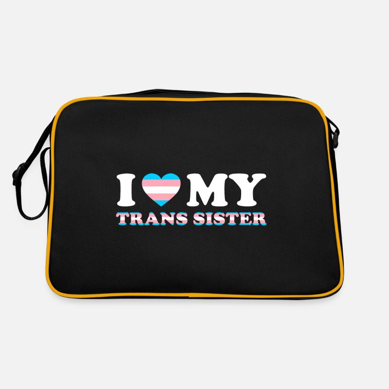 Ich liebe meine Trans-Schwester Retro Tasche