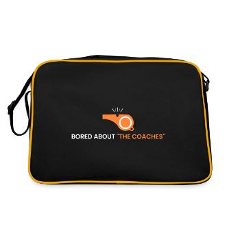 bored about "the coaches" - Retro Bag - black/gold - Back