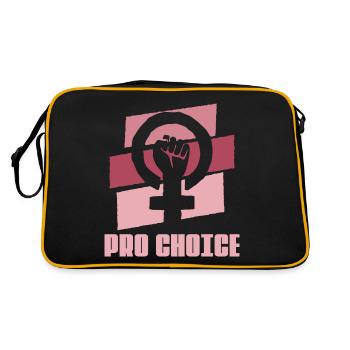 Feminism Feminist Feminist Pro Abortion - Retro Bag - black/gold - Back