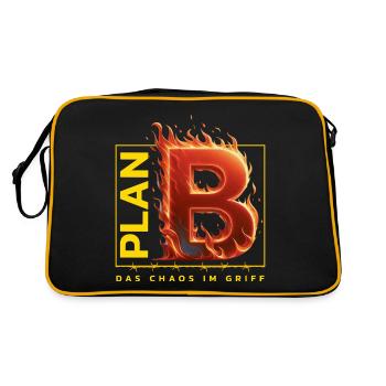 Plan B Streetwear - Retro Bag - black/gold - Back