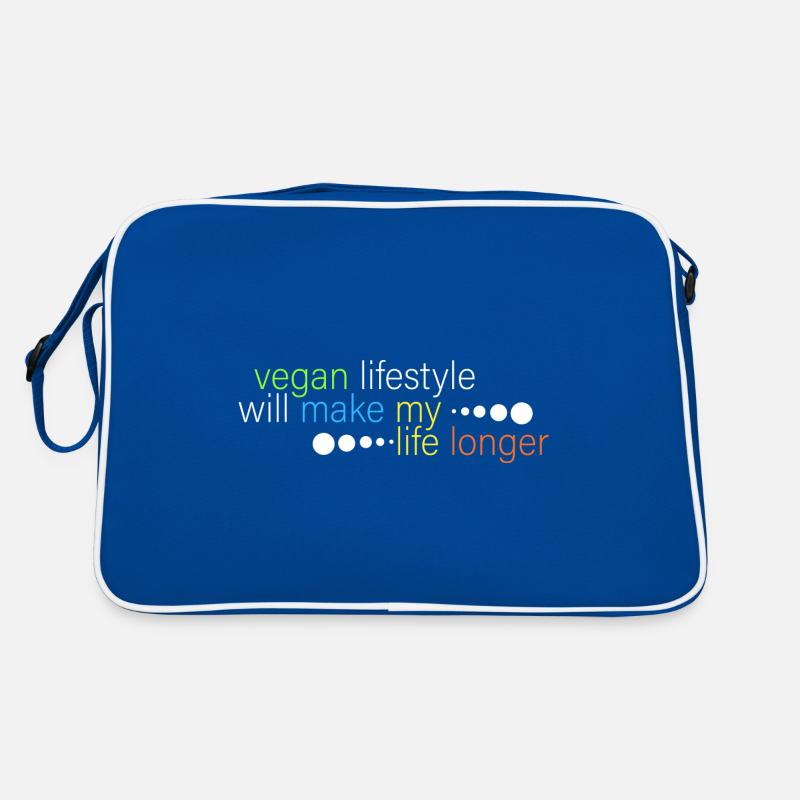 Vegan wird mein Leben länger machen Retro Tasche