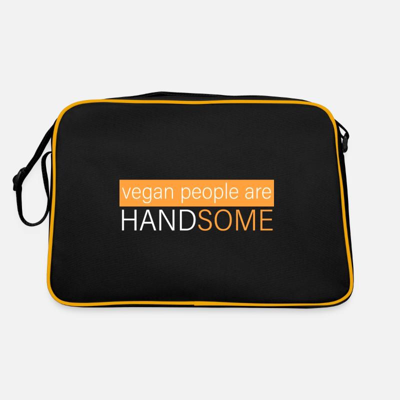 Vegans are handsome Retro Bag