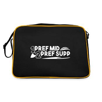 1. pref mid 2. pref supp - Sac Retro - noir/or - Dos