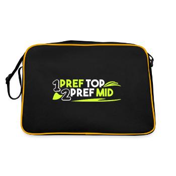 1. Préf Top 2. Préf Mid - Sac Retro - noir/or - Dos