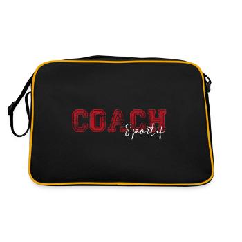 Coach Sportif humour coach sportif Entraineur - Sac Retro - noir/or - Dos