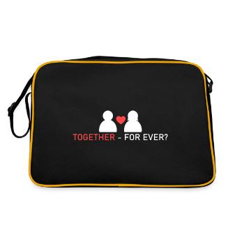 together - forever? - Retro Bag - black/gold - Back