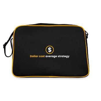Dollar Cost Average Strategie - Retro Tasche - Schwarz/Gold - Hinten