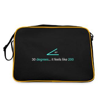30 degrés... on a l’impression d’être 200 - Sac Retro - noir/or - Dos