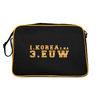 1. CORÉE 2. EUW 3. NA - Sac Retro - noir/or - Dos