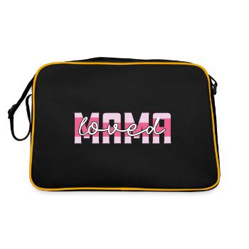 I love you mama. I love you mom, gift mom. - Retro Bag - black/gold - Back