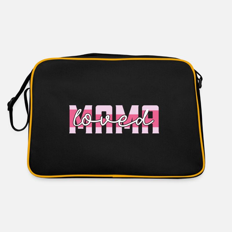 Ich liebe dich, Mama. Ich liebe dich Mama, Geschenk Mama. Retro Tasche