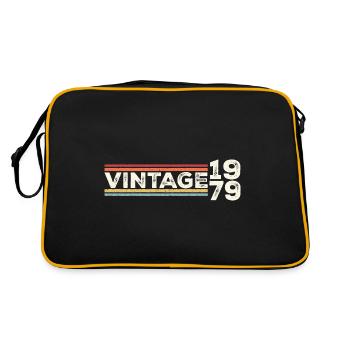 Vintage 1979 Gifts Legend for 44 Years Old - 44th - Retro Bag - black/gold - Back