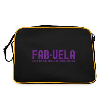 Fabuela - Comme une abuela ordinaire, mais plus fabuleuse - Sac Retro - noir/or - Dos