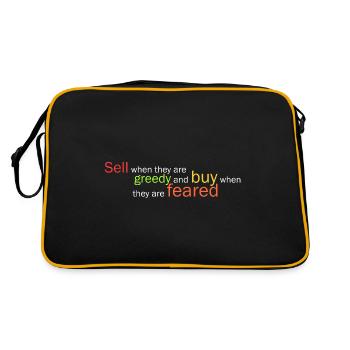 Vendre quand ils sont gourmands et... - Sac Retro - noir/or - Dos
