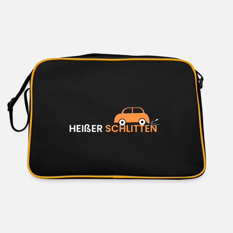 heißer Schlitten Retro Tasche
