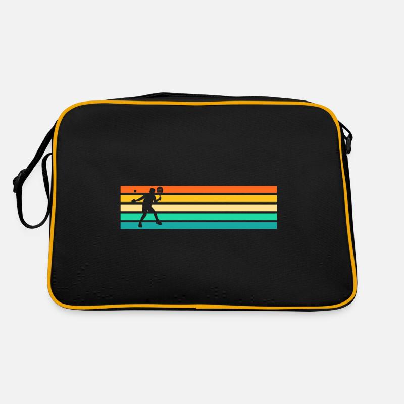 Retro Tennis Padel Player Padel - Sac Retro - noir/or