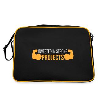 Investi dans des projets solides - Sac Retro - noir/or - Dos