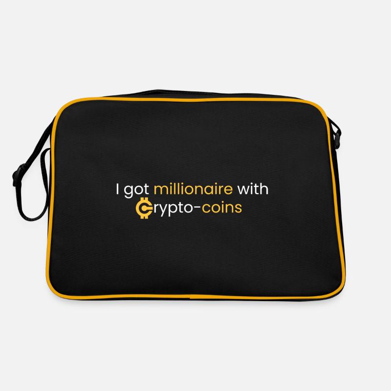 Devenez millionnaire avec des cryptocoins Sac Retro