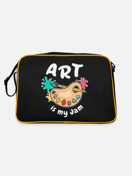 Art Is My Jam - Retro Bag - black/gold - Back