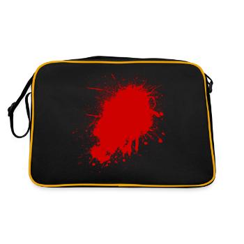 Blood Splat - Retro Bag - black/gold - Back
