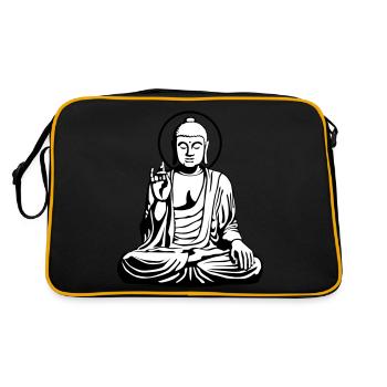 Young Buddha No.1_2c - Retro Bag - black/gold - Back