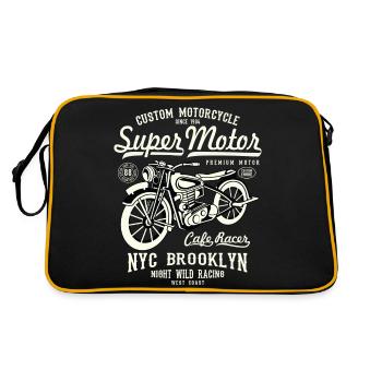 Super Motor - Motorcycle - Retro Bag - black/gold - Back