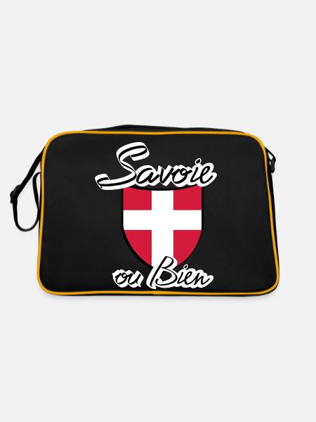 ecusson savoie - Sac Retro - noir/or