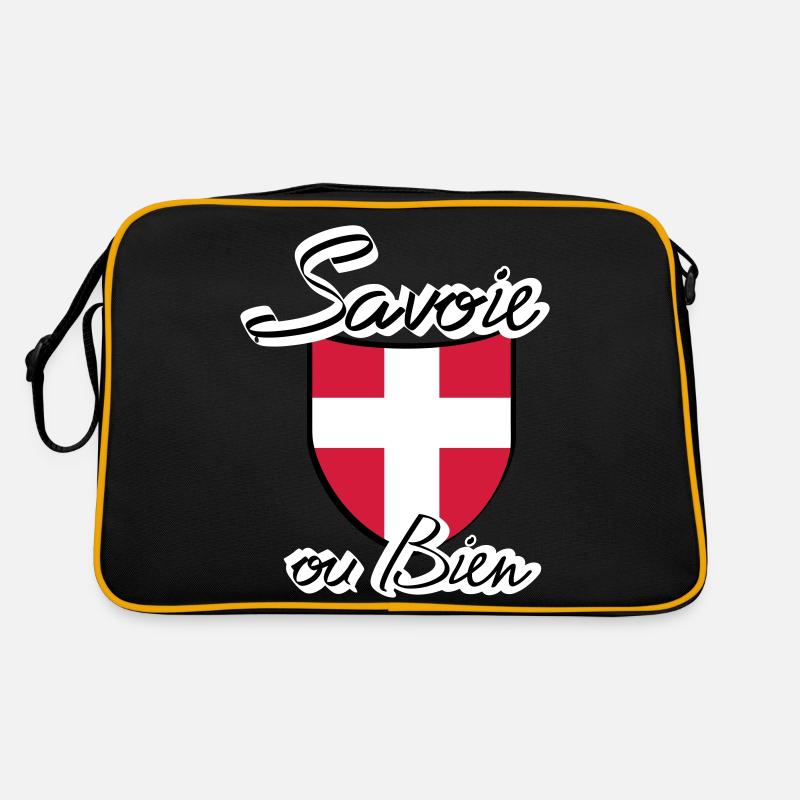 ecusson savoie - Sac Retro - noir/or