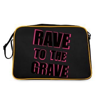 Rave To The Grave - Sac Retro - noir/or - Dos